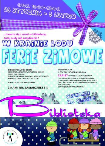 W krainie lodu, czyli ferie w bibliotece