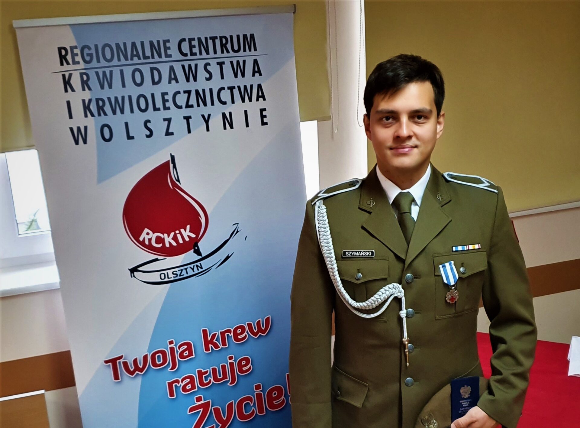 Żołnierz kompanii saperów w Ełku „Zasłużony dla Zdrowia Narodu”