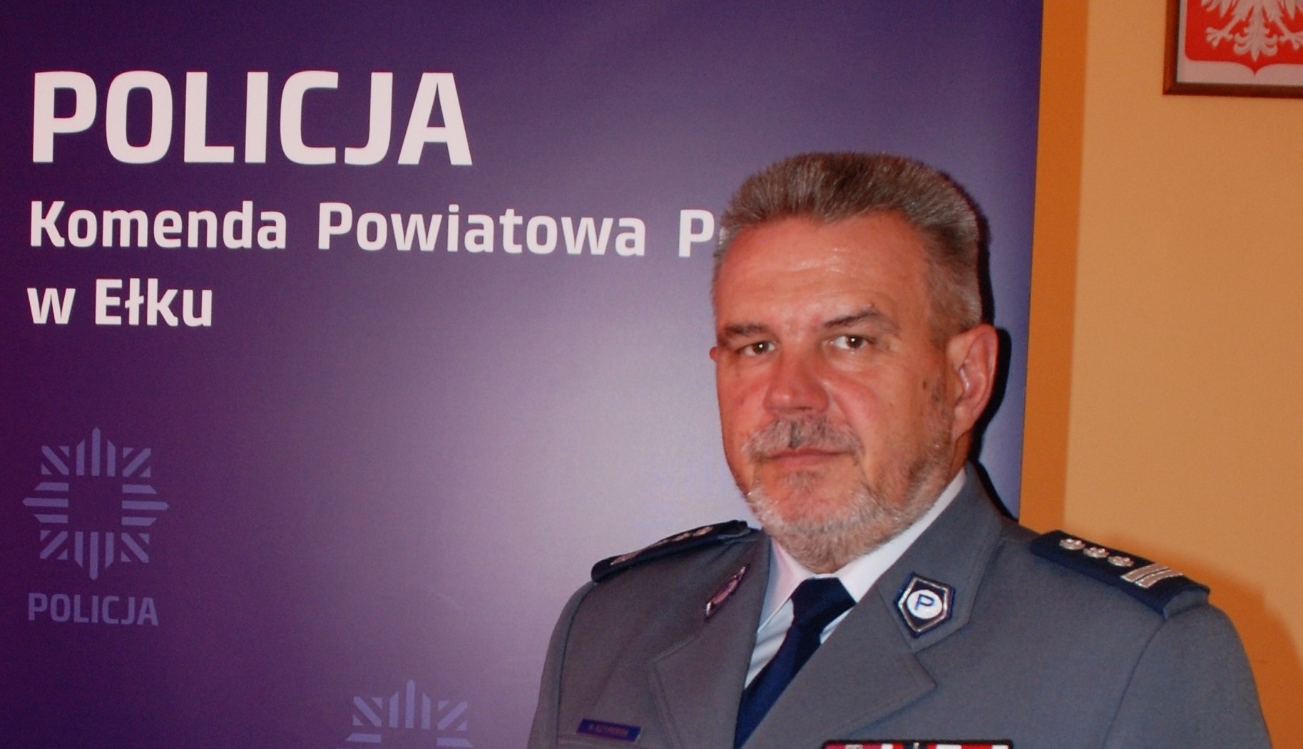 Zmiany w ełckiej policji. Komendant Szyperek pożegnał się ze służbą