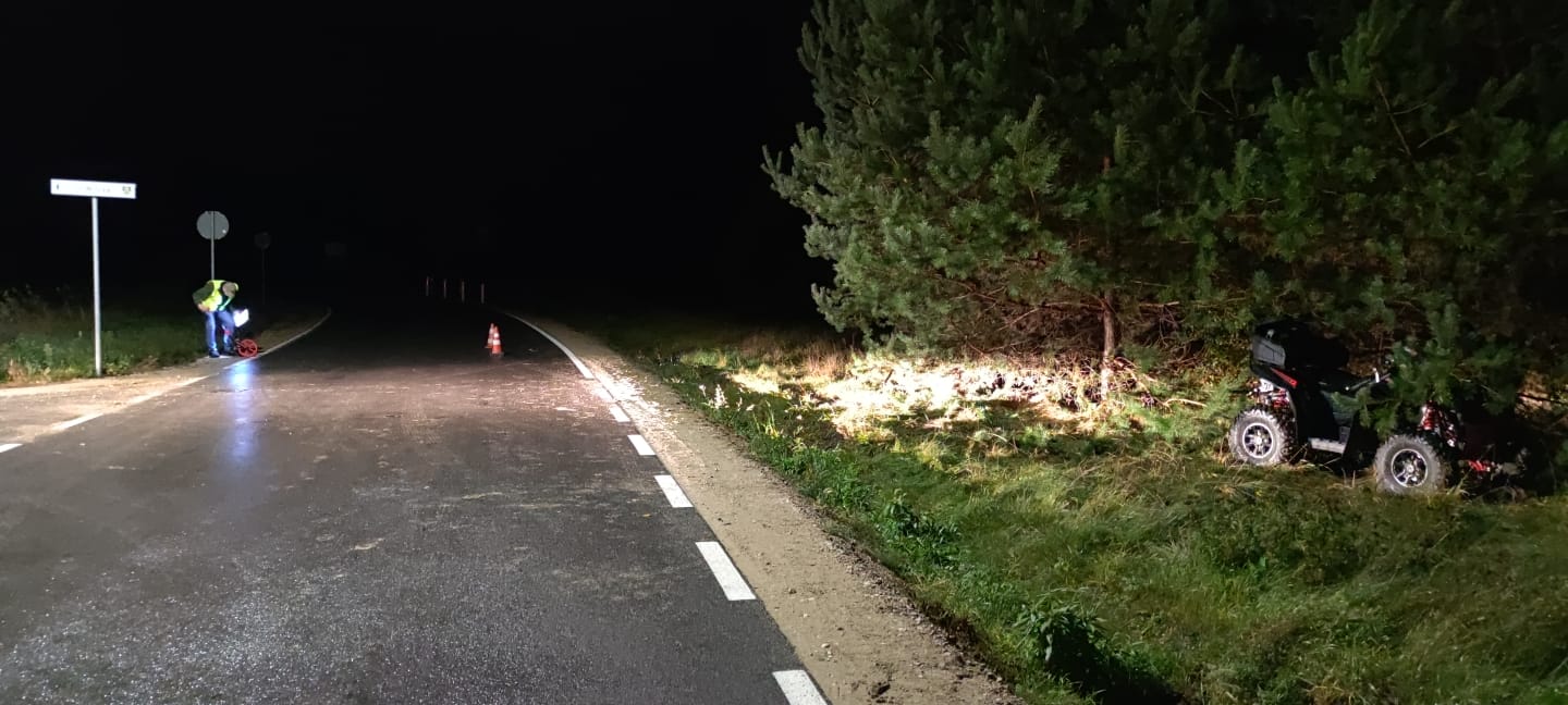 Pijany kierowca quada potrącił pieszego, który też był pod wpływem