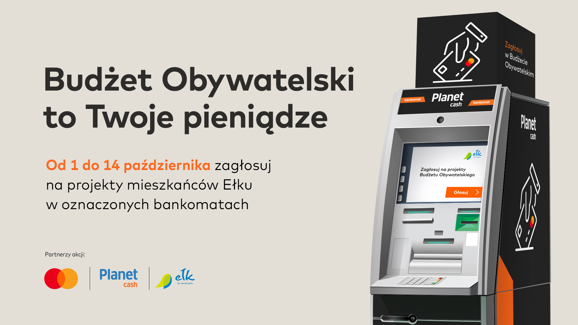 W Ełku na Budżet Obywatelski można głosować za pomocą bankomatu