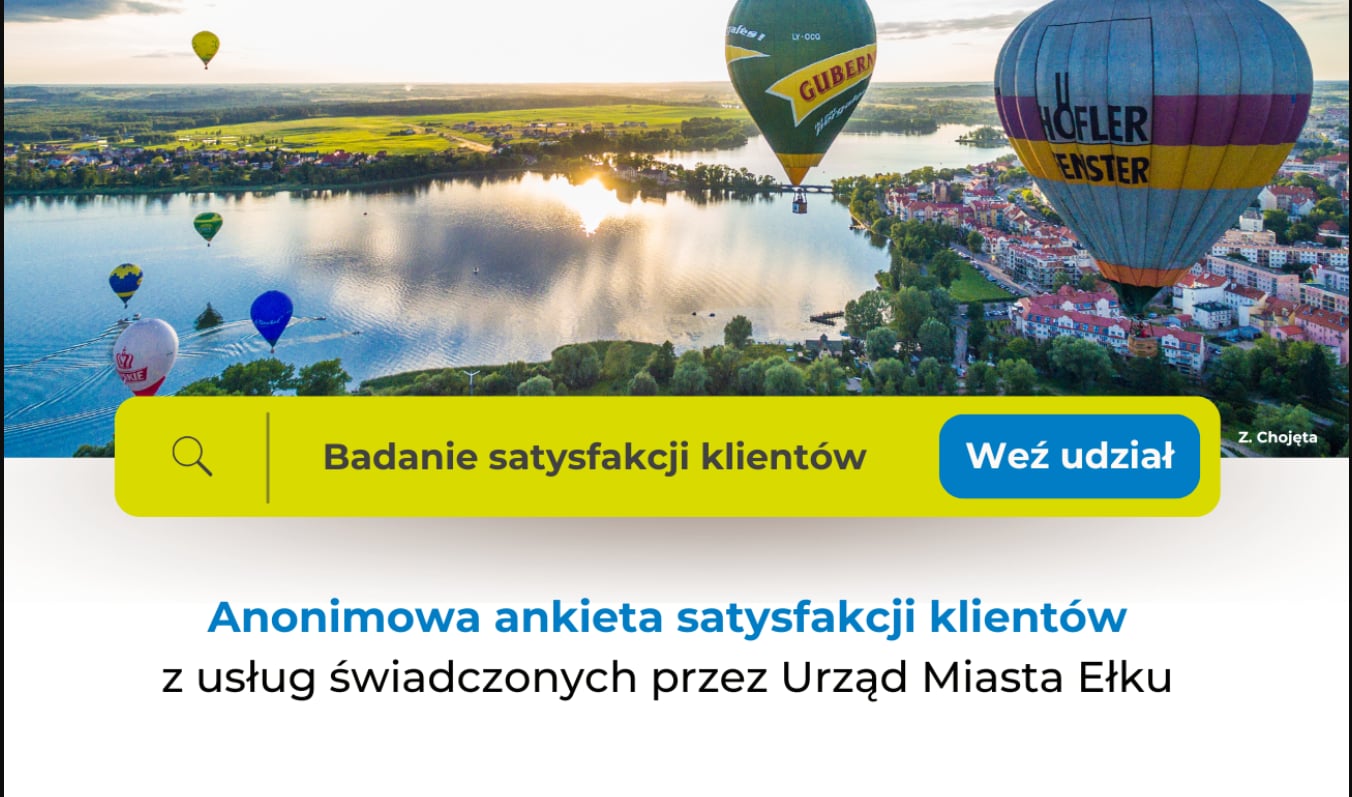 Badanie satysfakcji klientów Urzędu Miasta Ełku. Wypełnij ankietę