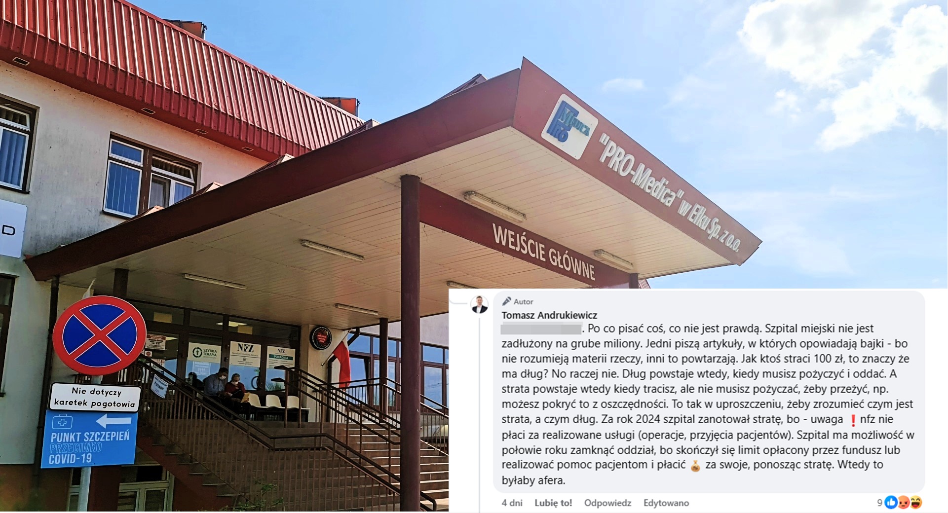 Prezydent: „Szpital miejski nie jest zadłużony na grube miliony”. Prezes „Mamy 9 milionów kredytu” – kto mówi prawdę?